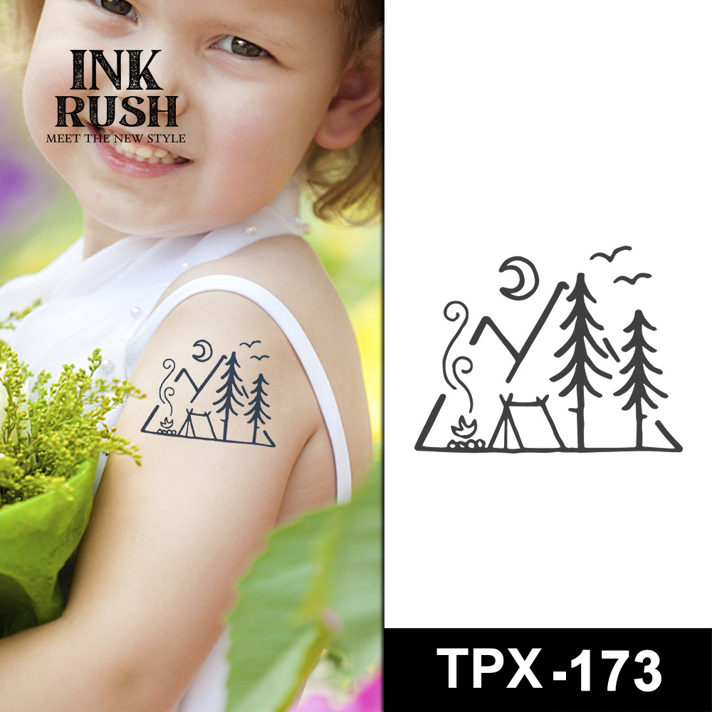 Camping Scene Tattoo  TPX-173  InkRush